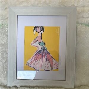 Elegant Framed Art Print with White Frame